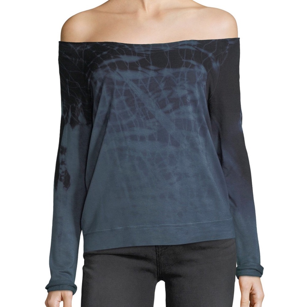 NWT, Off Shoulder Tie Dye Tee, Medium - Picture 2 of 8